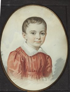Portret van Eugenia Kochubey als kind, 1849 door Carl von Hampeln