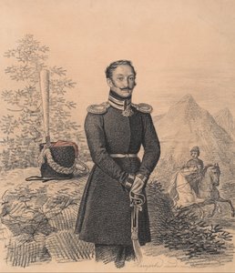 Portret van Fjodor Aleksandrovitsj Bekovitsj-Tsjerkasski, 1791-1833, 1822