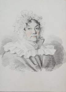 Portret van Maria Ivanovna Rimskaya-Korsakova, geboren Naumova 1764-1832, 1820s