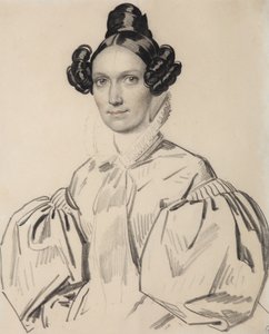 Portret van Olga Nikolaevna Talyzina, geboren Zubova 1803-1882, vroege jaren 1830 door Carl von Hampeln