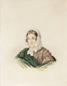 Portret van Tatiana Petrovna Lvova 1789-1848, née Poltoratskaya, 1830s