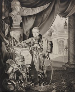 Portret van kroonprins Alexander Nikolayevich 1818-1881, 1827