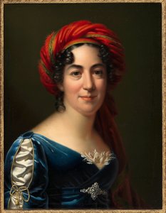 Portret van de schrijfster Caroline Pichler 1769-1843, 1818 door Carl von Sales