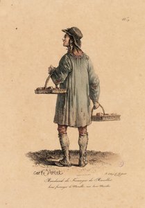 Een kaasverkoper van de Marolles uit 
