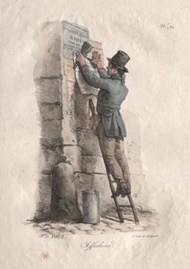 Aanplakker door Carle Vernet