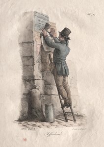 Aanplakker door Carle Vernet