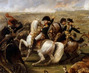 Keizer Napoleon I (1769-1821) tijdens de Slag bij Wagram op 5/07/1809 (detail)