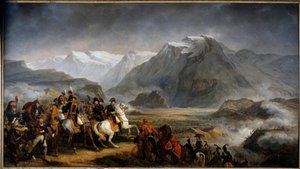 Generaal Napoleon Bonaparte (1769-1821) tijdens de Slag bij Rivoli