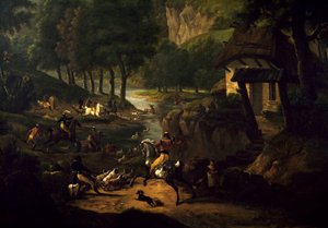 Jacht een race door Carle Vernet