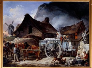 Gipsoven in Montmartre door Carle Vernet