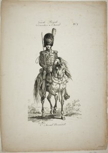 Koninklijke Wacht, Normandische Bereden Grenadier en Paard, Nr. 1 door Carle Vernet