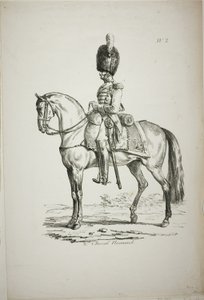 Koninklijke Wacht, Normandische Bereden Soldaat en Paard, Nr. 2 door Carle Vernet