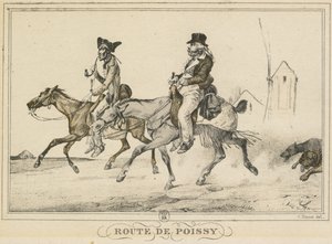 Scènes uit het Dagelijks Leven, Wegen en Paden: Weg naar Poissy..., 1816