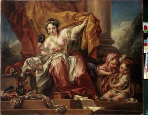 Allegorie van de komedie door Carle van Loo