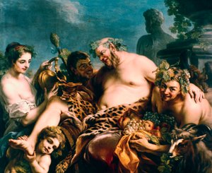 Dronken Silenus, 1747 door Carle van Loo