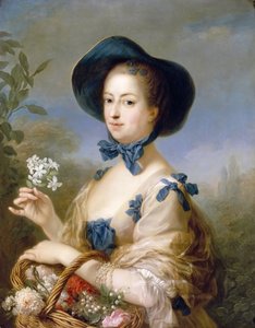 Jeanne-Antoinette Poisson, markiezin de Pompadour Belle Jardiniere door Carle van Loo
