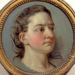Portret van Mademoiselle Clairon Josephe Leris de La Ttude, bekend als Mademoiselle Clairon (1723-1803), vertolkster van Voltaire door Carle van Loo