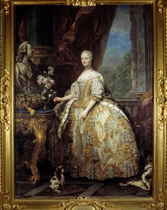 Portret van Koningin Mary Lescszinska, Koningin van Frankrijk door Carle van Loo