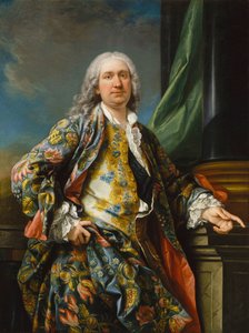 Portret van een onbekende man, ca 1735-1739 door Carle van Loo