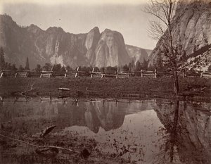 Cathedral Rocks, Yosemite, ca. 1872, gedrukt ca. 1876
