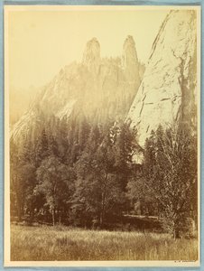 Kathedraal Spitsen, Yosemite door Carleton E. Watkins