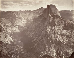 Zuidkoepel, 6.000 voet, ca. 1872, gedrukt ca. 1876. door Carleton E. Watkins.