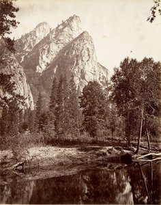 De Drie Broers, Yosemite, ca. 1872, gedrukt ca. 1876