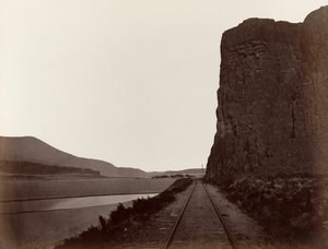 Kaap Hoorn bij Celilo, 1867 door Carleton Emmons Watkins