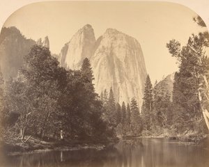 Cathedral Rock, Rivierzicht, 1861