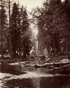 Hutchings Hotel, Yosemite, ca. 1872, gedrukt ca. 1876