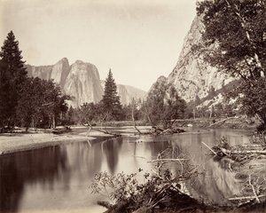 Uitzicht op Yosemite Valley door Carleton Emmons Watkins