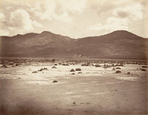 Wegzicht naar Sutro Tunnel, 1875, gedrukt ca. 1876 door Carleton Emmons Watkins