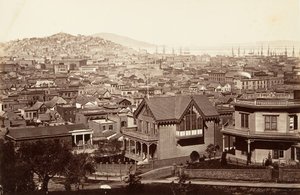 San Francisco, vanaf Rincon Hill, 1864, gedrukt ca. 1876