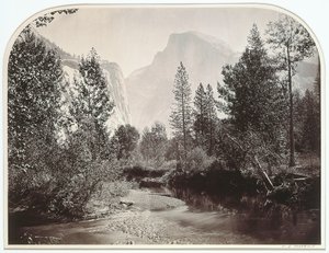 Taysayac, Half Dome, 4967 Ft, Yosemite door Carleton Emmons Watkins