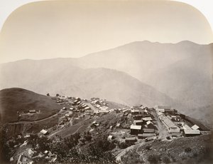 De Stad op de Heuvel, New Almaden, 1863 door Carleton Emmons Watkins