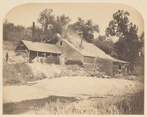 [Agua Fria Mill]. door Carleton Watkins
