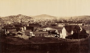 [Stadsfront vanaf Rincon Hill in 1860]