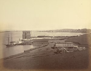 [De stad Vallejo gezien vanuit Zuid-Vallejo] door Carleton Watkins