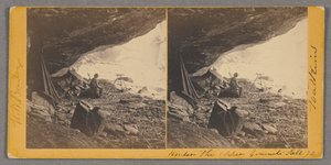 Onder de Upper Yosemite Fall door Carleton Watkins