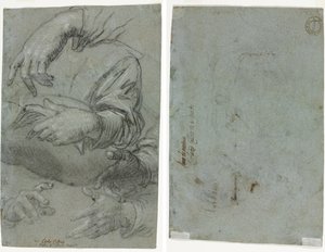 Studies van Handen (recto); Schets van een Kinderhoofd (verso)