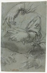 Studies van Handen recto, c. 1586