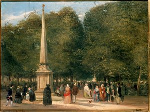 Bloemenfeest voor San Foca viering in Milaan 20/04/1845 door Carlo Jotti