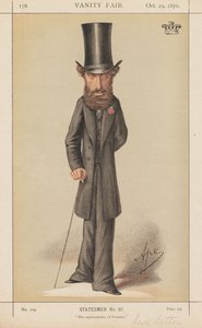 Vanity Fair: Staatslieden Nr. 67 "De Vertegenwoordiger van de Romantiek" door Carlo (Ape) Pellegrini