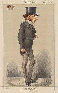 Vanity Fair: Staatsman Nr. 26 Wanneer Geboorte niet kan leiden, moeten Hersenen dat doen, 1869