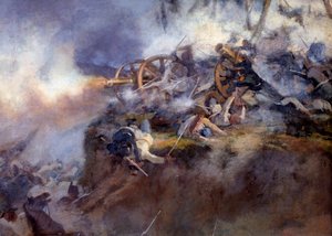 De slag bij San Martino op 24 juni 1859 (detail)