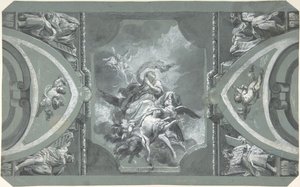 Studie voor de Decoratie van een Gewelf, 1754-1815 door Carlo Alberto Baratta