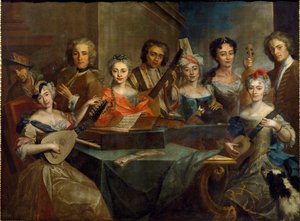 Familie van muzikanten door Carlo Amalfi