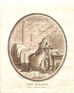 Marie-Antoinette laatste gevangenis door Carlo Antonio Porporati
