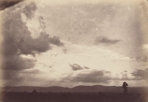 Wolkenstudie, Romeinse Campagna,c. 1860 (foto) door Carlo Baldassare Simelli