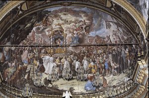 Vertaling van het heilige beeld van de Madonna dell